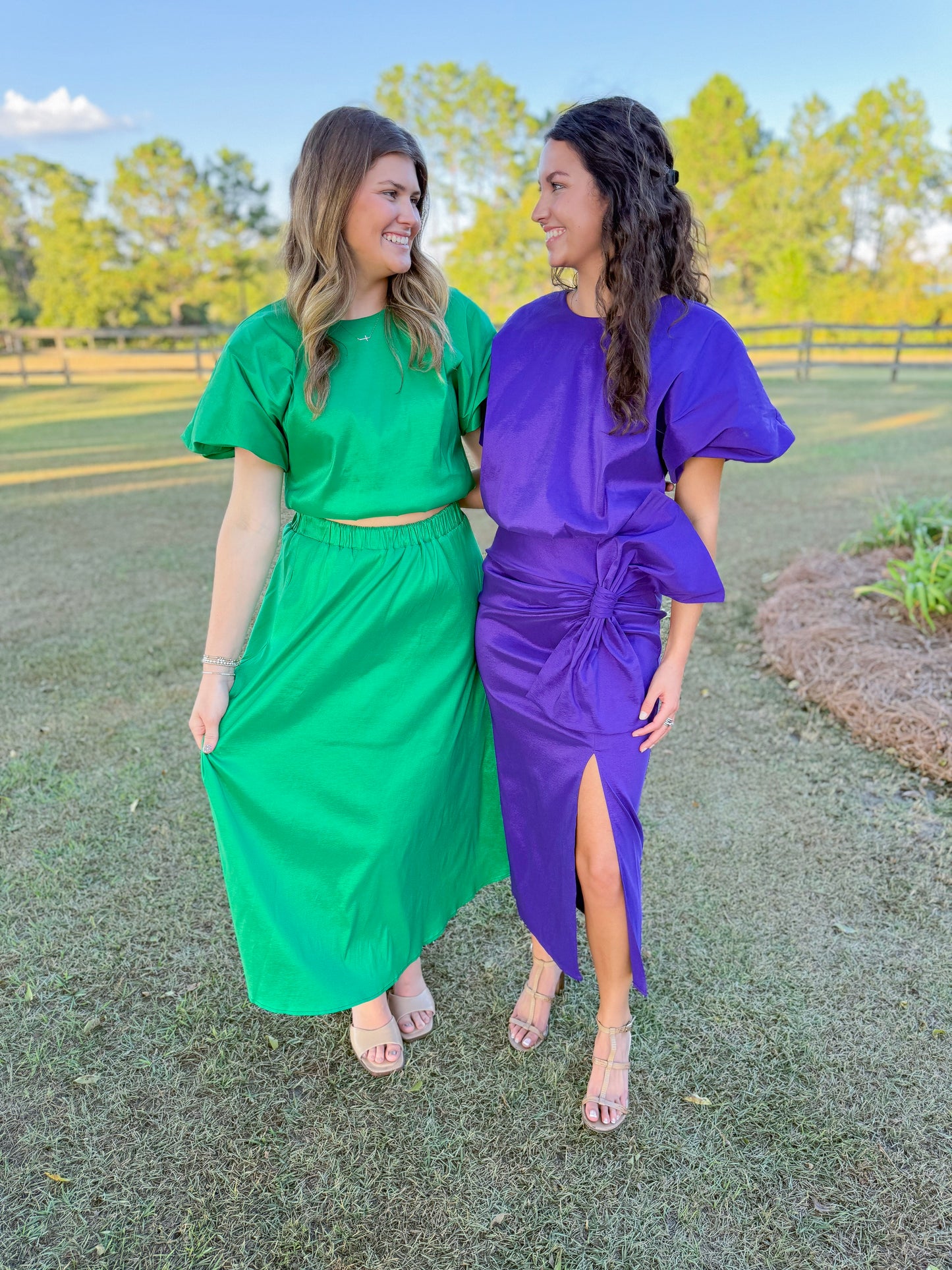 Mardi Gras Davina Skirt in Green