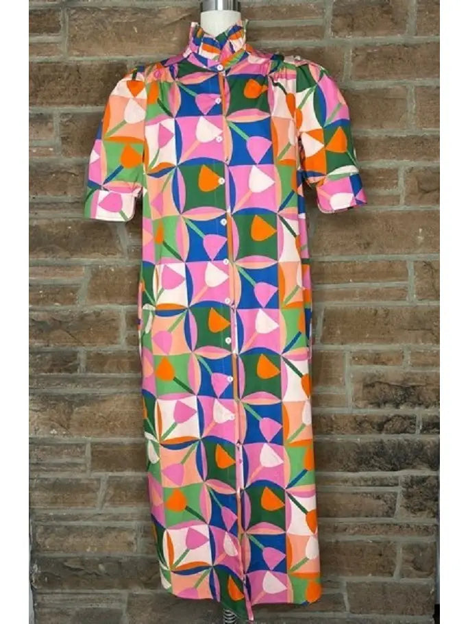 Plus Spring Nina Dress in Petal Pop