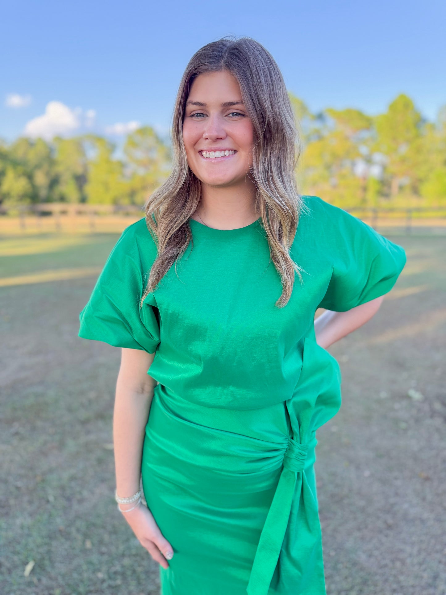 Mardi Gras Camdyn Top in Green