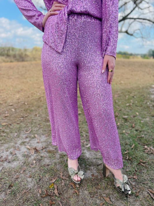 Mardi Gras Giselle Pants in Lilac