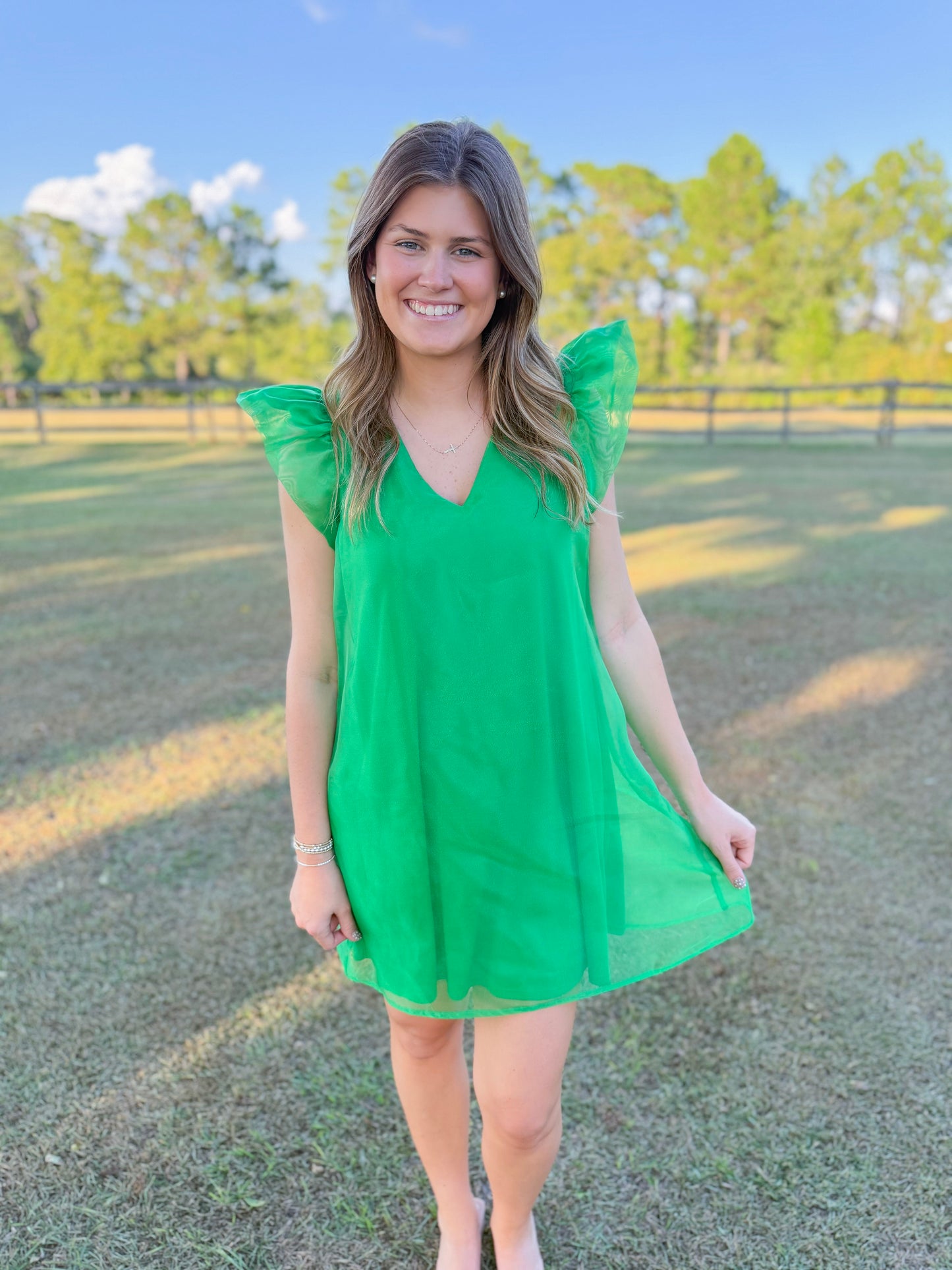 Mardi Gras Dallas Dress in Green
