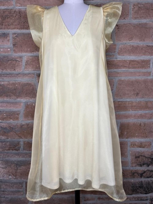 Mardi Gras Dallas Dress in Gold