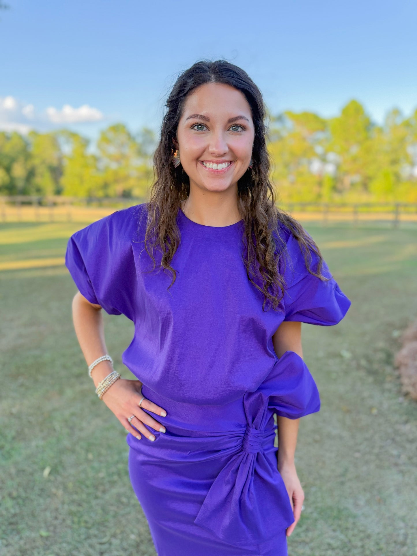Mardi Gras Camdyn Top in Purple