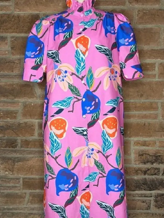 Plus Spring Nina Dress in Bloomscape