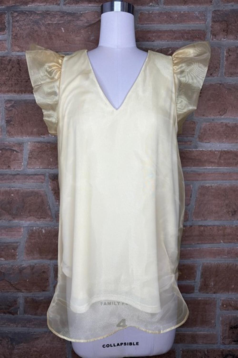 Mardi Gras Stella Top in Gold